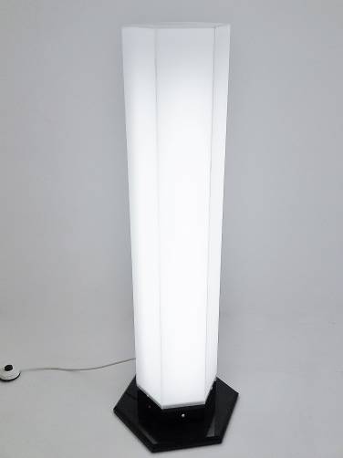 Vintage Post-Modern floor lamp, column shape, 1970`s ca, Italian